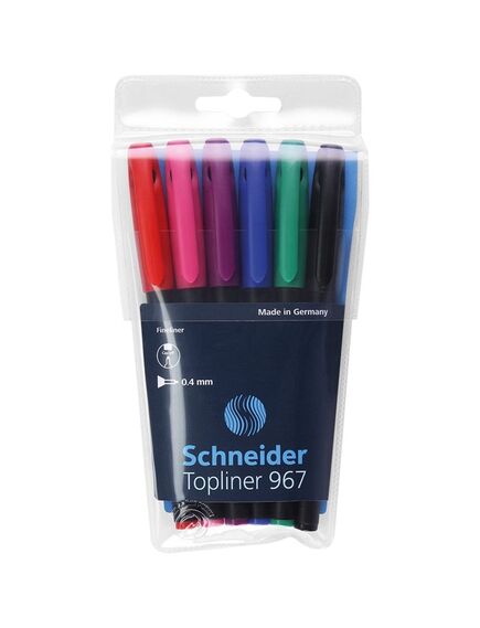 Liner 0.4 mm SCHNEIDER Topline 967, 6 culori/set-[2]