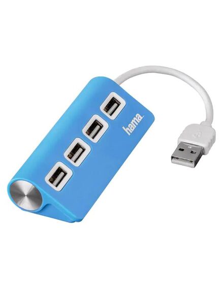 Hub USB HAMA 12179, USB 2.0, albastru-[2]