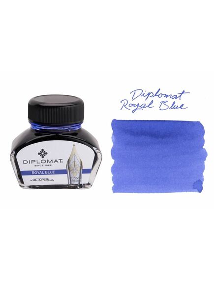 Calimara cu cerneala Diplomat Octopus, albastru royal, 30 ml, Culoare: Albastru-[2]