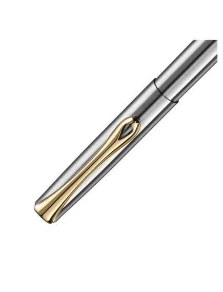 Stilou DIPLOMAT Traveller Stainless Steel Gold-[3]