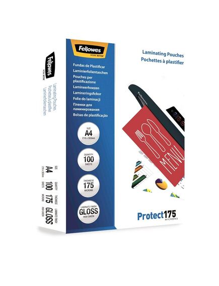 Folie laminare A4 175 microni, 100 buc/top, FELLOWES-[4]