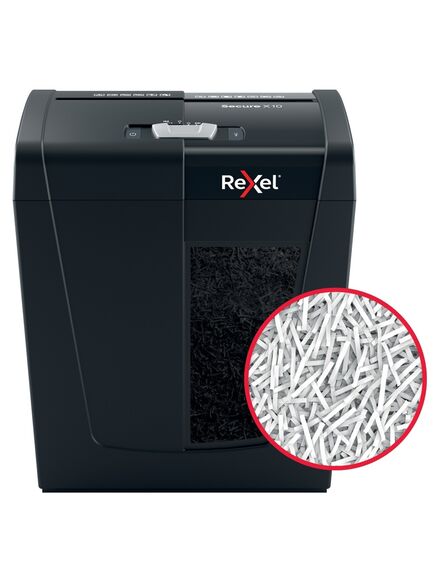 Distrugator documente REXEL SECURE X10, 10 coli. cross-cut-[5]