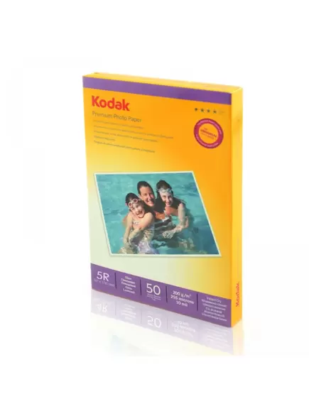 Hartie foto inkjet lucioasa KODAK, 13x18 cm, 200 g/mp, 50 coli/top-