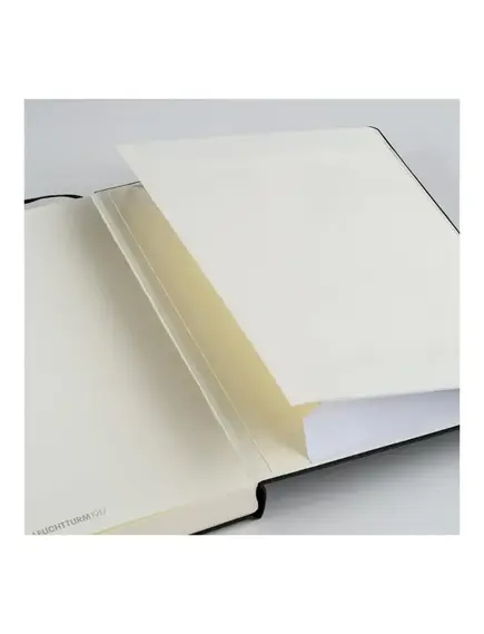 Caiet cu elastic A5, 125 file, matematica LEUCHTTURM1917 - Antracit, Culoare: Antracit, Liniatura: Matematica-[2]