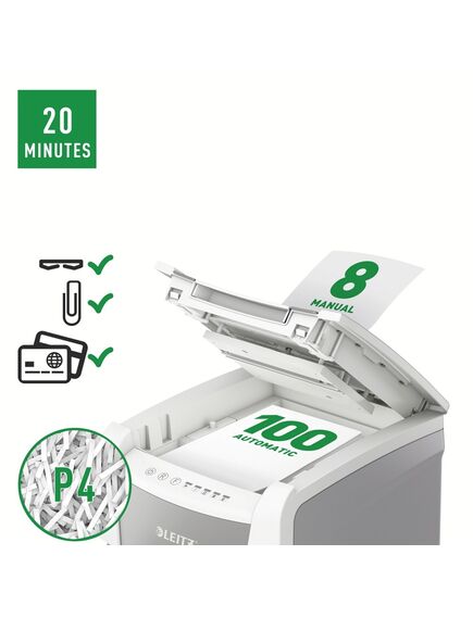 Distrugator documente automat LEITZ IQ Autofeed Small Office 100-[3]