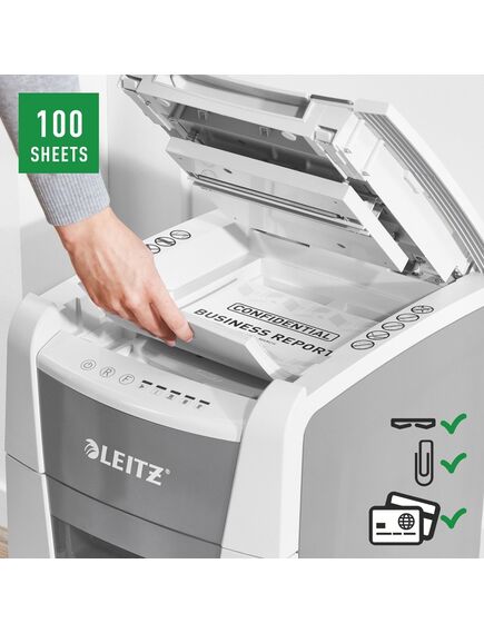 Distrugator documente automat LEITZ IQ Autofeed Small Office 100-[4]