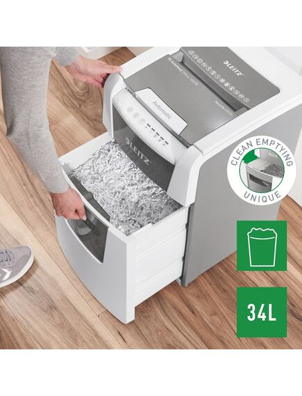 Distrugator documente automat, micro cross-cut LEITZ IQ Autofeed Small Office 100-[5]