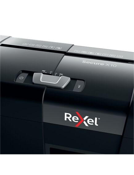 Distrugator documente REXEL SECURE X10, 10 coli. cross-cut-[3]