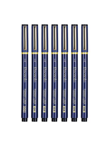 Set 7 bucati Liner Grafic (0.2, 0.25, 0.3, 0.35,0.4, 0.45, 0.5MM) DELI-[4]