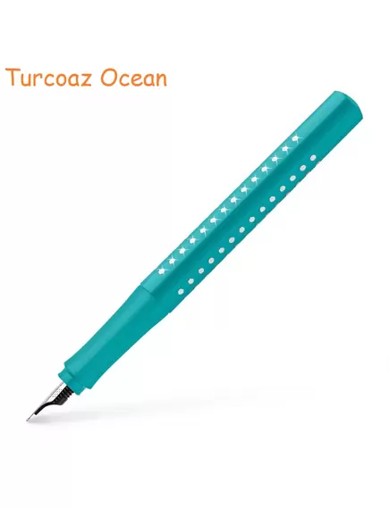 Set cadou stilou, turcoaz, FABER-CASTELL Sparkle, Culoare: Turcoaz-[2]