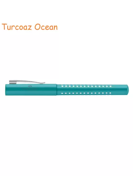 Set cadou stilou, turcoaz, FABER-CASTELL Sparkle, Culoare: Turcoaz-[3]