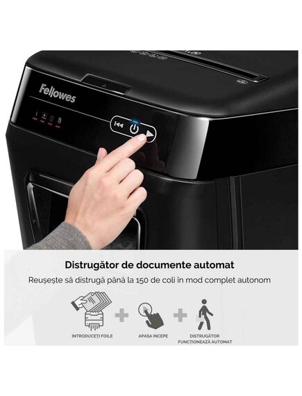 Distrugator documente FELLOWES AutoMax 150C, 8 coli, cross-cut-[5]