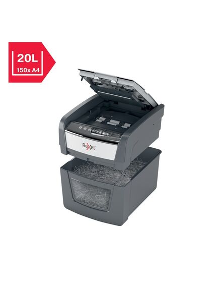 Distrugator documente automat REXEL Optimum AutoFeed+ 300X, cross-cut, 300 coli-[6]