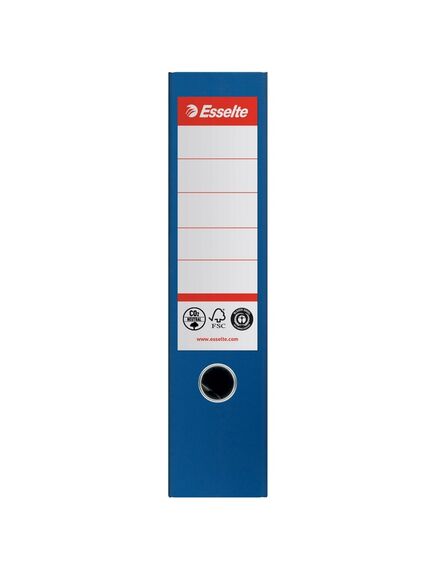 Biblioraft A4 carton reciclat, 7.5 cm, albastru, ESSELTE NO. 1 Power, Culoare: Albastru-[2]