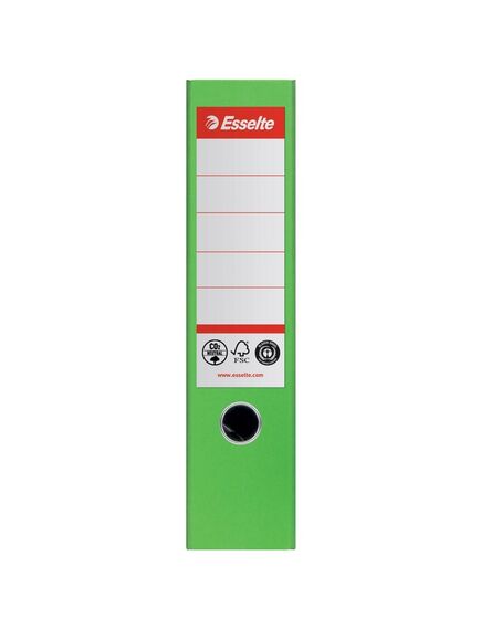 Biblioraft A4 carton reciclat, 7.5 cm, verde, ESSELTE NO. 1 Power, Culoare: Verde-[2]