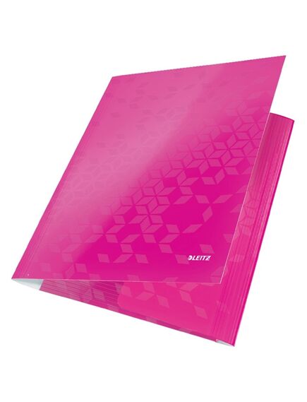 Mapa de carton, cu elastic, A4, roz, LEITZ WOW, Culoare: Roz-[2]