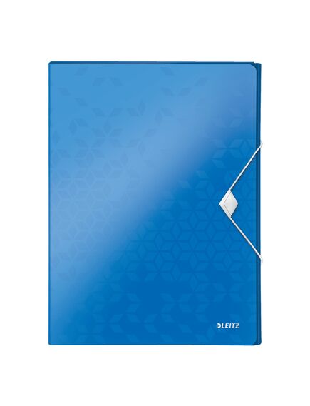 Mapa de plastic, cu burduf 30mm, albastru, LEITZ WOW Jumbo, Culoare: Albastru-[2]