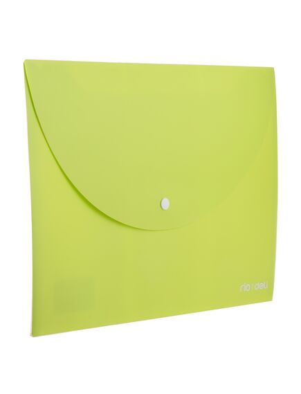 Mapa documente plastic, cu buton, A4, culori asortate, DELI-[3]