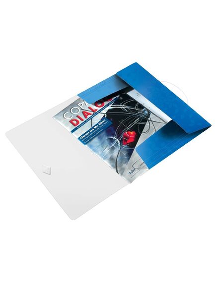 Mapa plastic cu elastic, A4, albastru, LEITZ WOW, Culoare: Albastru-[2]