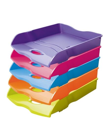 Tavita birou A4, plastic, mov, HAN Loop Colours, Culoare: Mov-[2]