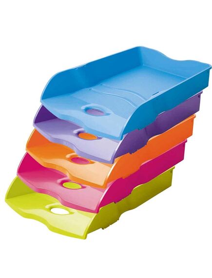 Tavita birou A4, plastic, mov, HAN Loop Colours, Culoare: Mov-[3]