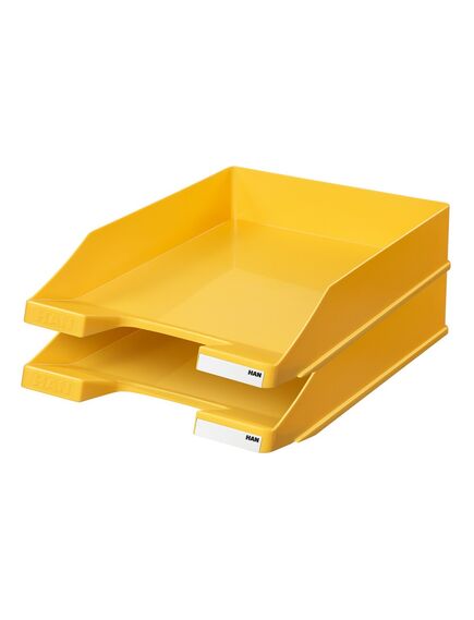 Tavita de birou A4, plastic, galben, HAN Standard, Culoare: Galben-[2]