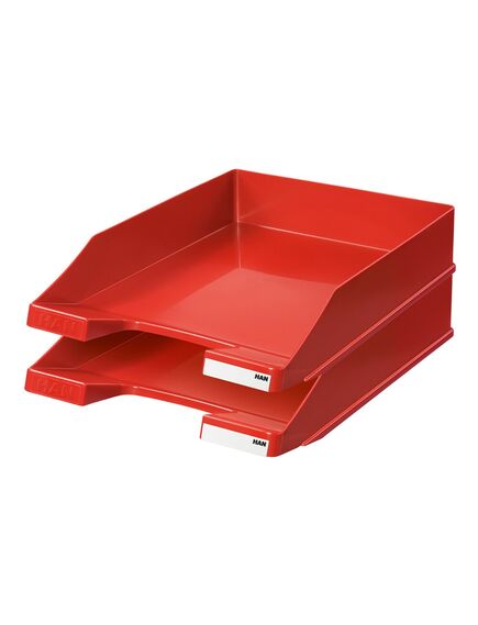 Tavita de birou A4, plastic, rosu, HAN Standard, Culoare: Rosu-[2]