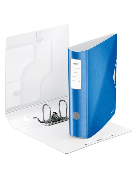 Biblioraft plastic 8.2 cm, albastru, LEITZ 180 Active WOW, Culoare: Albastru-[2]