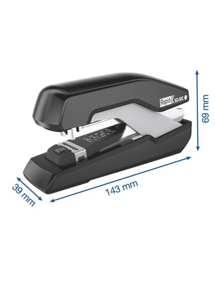 Capsator de birou, 30 coli, capsare plata, negru, Rapid Omnipress SO30-[2]