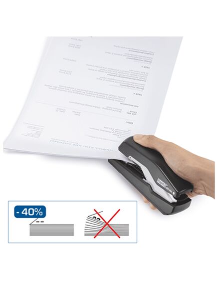 Capsator de birou, 30 coli, capsare plata, negru, Rapid Omnipress SO30-[4]
