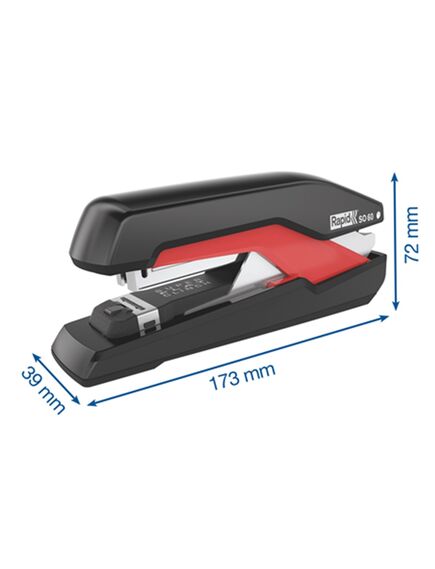 Capsator de birou, 60 coli, metal, negru, Rapid Omnipress SO60-[2]