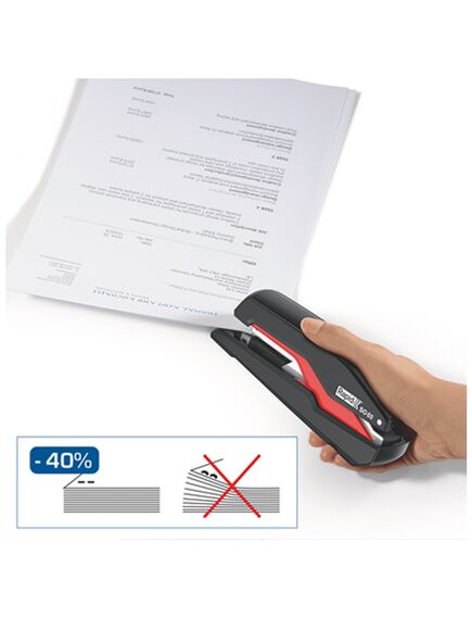 Capsator de birou, 60 coli, metal, negru, Rapid Omnipress SO60-[4]