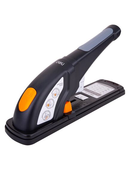 Capsator de mare capacitate, 80 coli, capse 23/13, metal, negru, DELI 0387-[4]