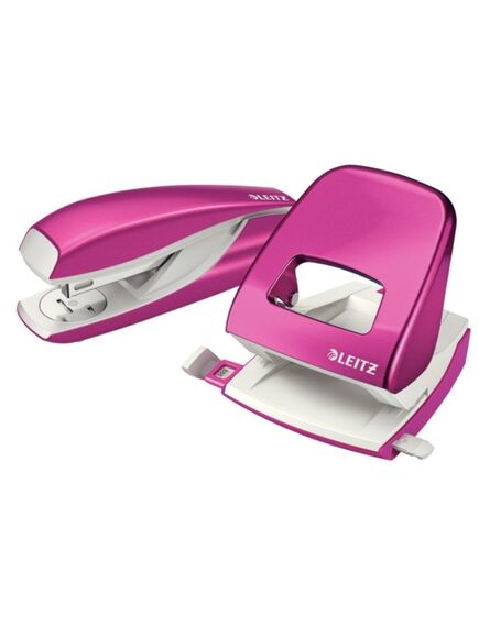 Capsator metalic, 30 coli, capse 24/6, roz, LEITZ WOW 5502 NeXXt Series, Culoare: Roz-[2]