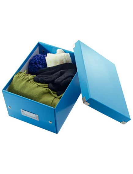 Cutie depozitare mica, 220x160x282 mm, albastru, LEITZ WOW Click&Store, Culoare: Albastru-[2]