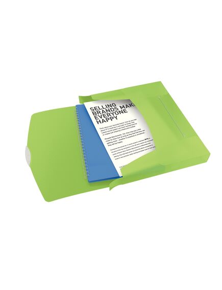 Mapa de plastic, cu elastic, A4, verde, ESSELTE VIVIDA Jumbo, Culoare: Verde-[2]