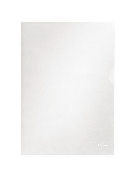 Mapa de plastic, deschidere tip L, 115 microni, A4, transparent, 10 buc/set ESSELTE-[2]