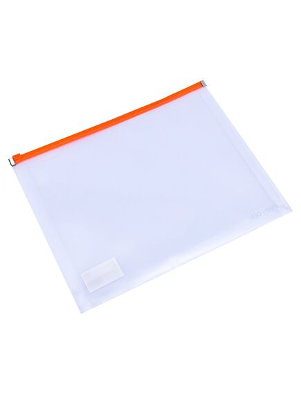 Mapa plastic, cu burduf, A4, transparent, DELI MESH-[4]
