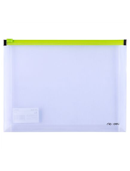 Mapa plastic, cu burduf, A5, transparent, DELI-[2]
