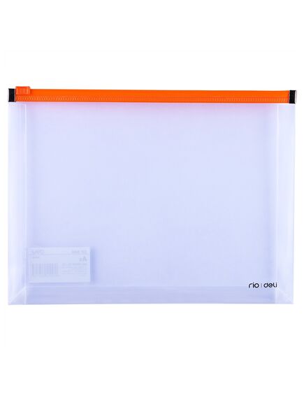 Mapa plastic, cu burduf, A5, transparent, DELI-[3]