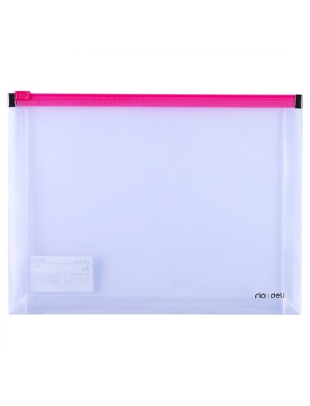 Mapa plastic, cu burduf, A5, transparent, DELI-[4]