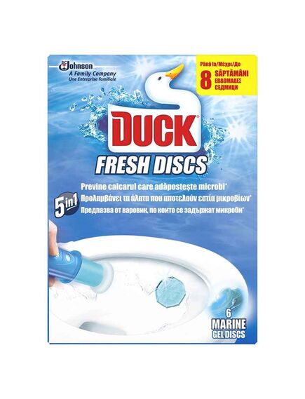 Odorizant gel toaleta DUCK Fresh Discs 5 in 1, 6 discuri-[2]