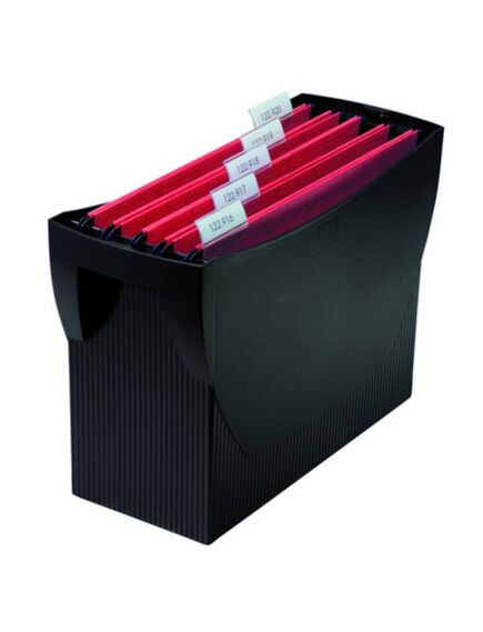 Suport dosare suspendabile, plastic, negru, HAN Swing, Culoare: Negru-[2]