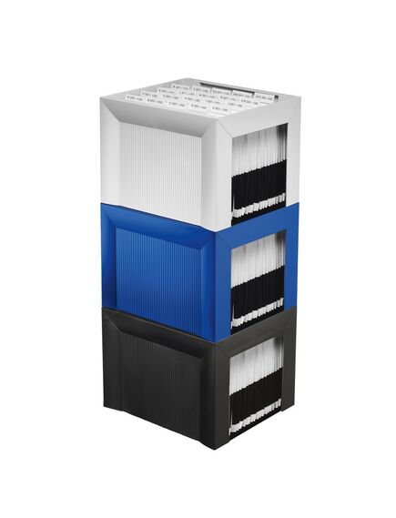 Suport pentru 35 dosare suspendabile, plastic, negru, HAN Karat, Culoare: Negru-[3]