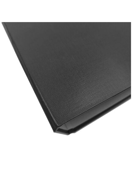 Caiet mecanic A4, 2 inele, 25 mm, carton, cu buzunar, negru, STANDARD, Culoare: Negru-[2]