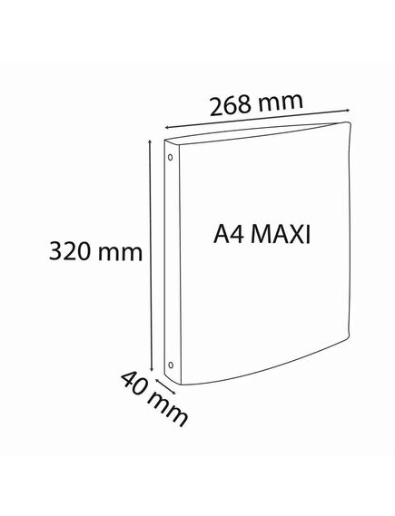 Caiet mecanic A4, 4 inele 30mm, coperti flexibile, albastru, EXACOMPTA, Culoare: Albastru-[3]