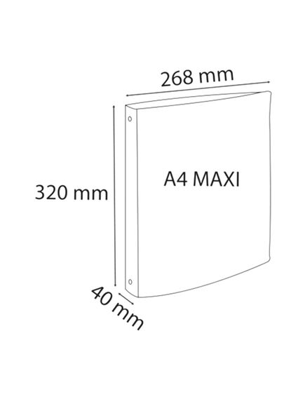 Caiet mecanic A4, 4 inele 30mm, coperti flexibile, rosu, EXACOMPTA, Culoare: Rosu-[3]