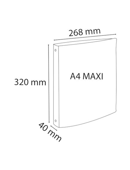 Caiet mecanic A4, 4 inele 30mm, coperti flexibile, verde, EXACOMPTA, Culoare: Verde-[3]