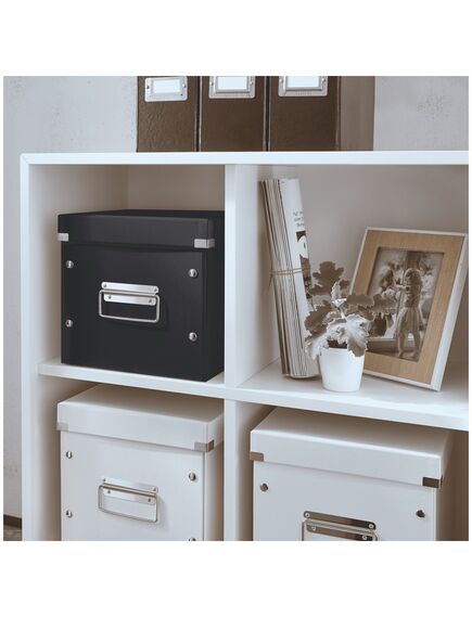 Cutie depozitare medie, 260x240x260 mm, negru, LEITZ WOW Click&Store, Culoare: Negru-[2]