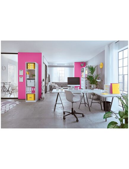 Cutie depozitare medie, 260x240x260 mm, roz, LEITZ WOW Click&Store, Culoare: Roz-[3]